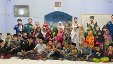 Mahasiswa KKN UIC Gelar Pengajian Bersama Warga Desa Sinar Jaya.